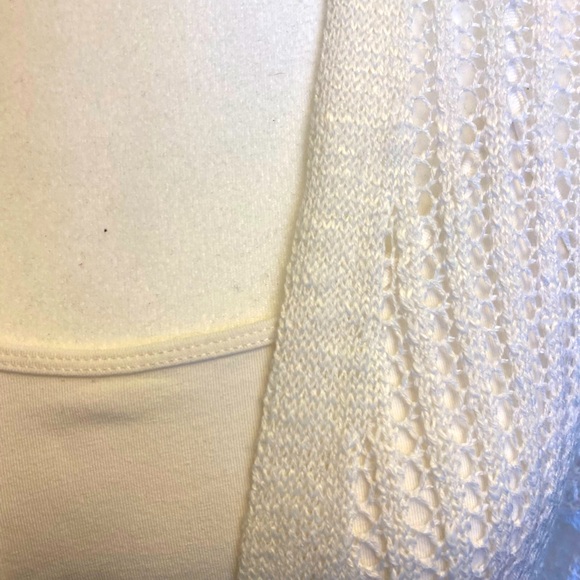 Rickis off white long open front cardigan and tank - Picture 1 of 12
